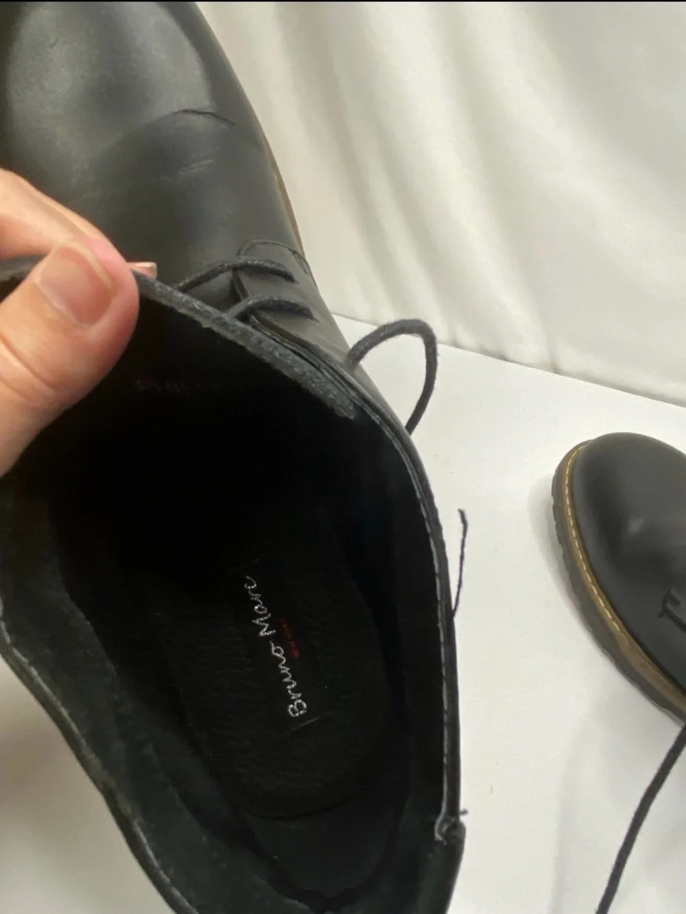 Bruno Marc Philly-1 Men's Black Chukka Boots Size 9.5 Ankle Dress Boots Lug Sole